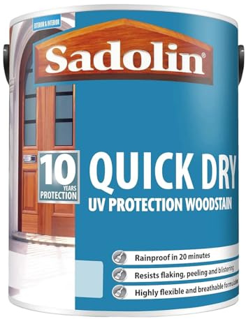 Sadolin Quick Dry UV Protection Woodstain - Jacobean Walnut - 2.5L