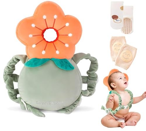 Viondra Baby Head Protector Backpack for 5-24 Months (Sun Flower)