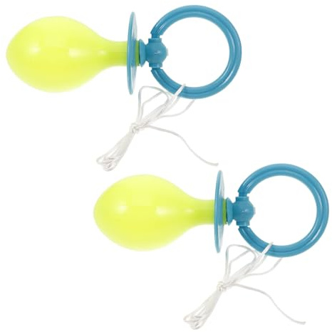 Alipis 2pcs Jumbo Blue Plastic Pacifier Decoration for Halloween Costume Party Accessory, Lightweight and Easy to Clean, for Photo Booth and Fun Adult Cosplay