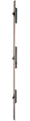Iseo SQA60101 Serrure 3 Points Multiblindo INOX pêne réversible-Têtiere U 1860x24x6-Axe 25-795101252