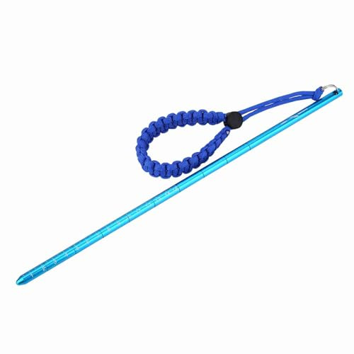 Alomejor Dive Pointer Stick Aluminio Aleación Buceo Ruido Hacedor Stick Varilla Puntero con Muñequera Ajustable Cordón Accesorios(Royal Blue)