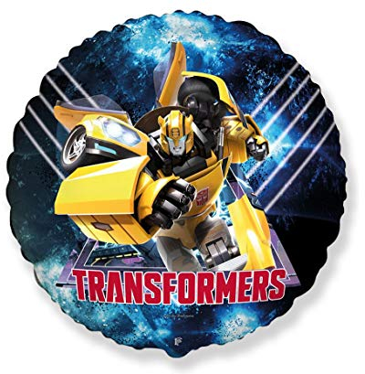 Ballonim Ballon Optimus Prime & BumblebeeTransformers – Ballon env. 45 cm – Décoration d'anniversaire – Ballon en aluminium Happy Birthday Décoration (Bumblebee)