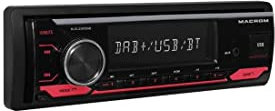 Macrom M-DL3300DAB Autoradio 1Din con Bluetooth/USB/Aux/FM/DAB+ antenna inclusa Microfono esterno