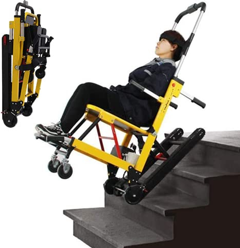 AIBOTY Fauteuil Roulant électrique Pliable léger sur chenilles, élévateur électrique pour escaliers, équipement d'aide à la mobilité pour Personnes âgées et handicapées