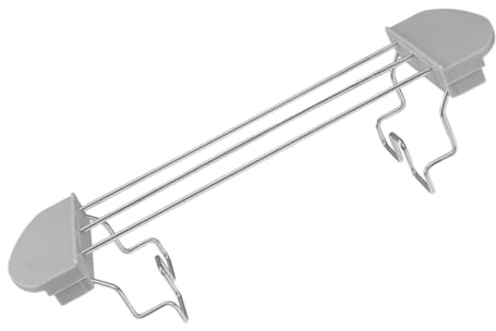 HOLIDYOYO Support à Toast Fer Et Silicone Résistant Haute Température Rangement Jusqu à Tranches Porte-pain Chauffant Pour Réchauffer Pain Et Viennoiseries