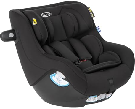 Graco SnugGo™ i-Size R129, 360° drehbarer Reboarder für die Basisstation SnugTurn™ i-Size R129 (separat erhältlich), Autositz bis ca. 4 Jahre (40-105 cm), 5-Punkt-Gurt, schwarz, Midnight