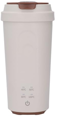 Hervidor eléctrico de viaje, 500ml 300W Recargable 5000mAh ebullición rápida Hervidor de agua caliente Ajuste la temperatura del agua Acero inoxidable Hervidor Eléctrico Portátil
