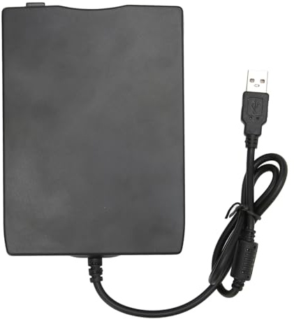 Ejoyous Floppy Disk Reader, 3.5 Inch USB PC External Floppy Disk Drive 1.44 MB/2 HD Floppy Disk Drive Externally, Compatible with 2000/7/10 XP Vista