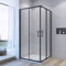 AQUABATOS® 90x90x195 cm Duschkabine Eckdusche Schiebetür Duschabtrennung Duschwand Glas Duschtür schwarzer Rahmen 6 mm ESG Sicherheitsglas mit Nanobeschichtung