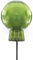 Dragimex dekorativer Gartenstecker Beetstecker Rosenkugel Glaskugel auf Stab in grün klar glänzend oder hellgrün milchig glänzend (1 x groß hellgrün milchig glänzend)