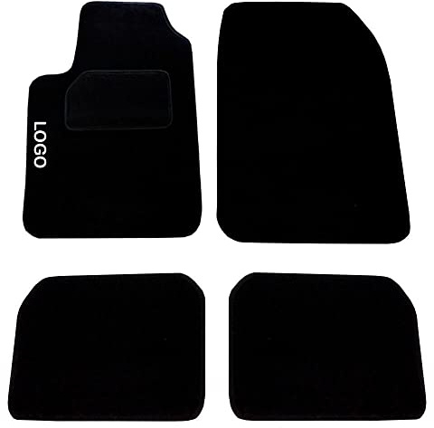 Alfombrillas de coche de moqueta con fijación a velcro y logotipo bordado, compatibles con C3