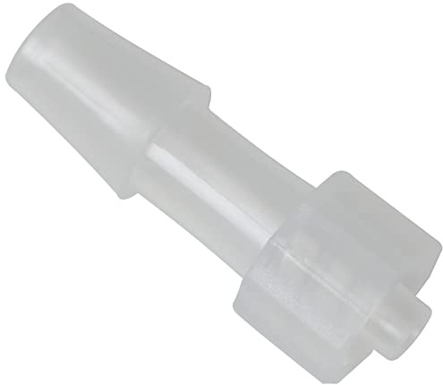 MEETOOT 10 Stück Luer Lock 1/4 Zoll PP Schlauchstutzen Adapter für Labor Biochemie/Analytische Instrumente, Lebensmittelmaschinen und Aquariengeräte