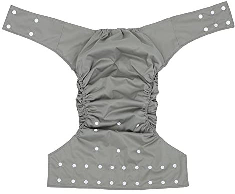 Wiederverwendbare Windel für Erwachsene, waschbar, auslaufsicher, Erwachsenenwindel, Stoffunterwäsche für Männer, Frauen, Behinderung, ältere Menschen (Farbe: grau)