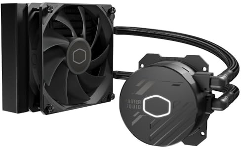 Cooler Master 120mm MasterLiquid 120L Core Intel/AMD CPU Liquid Cooler, Black