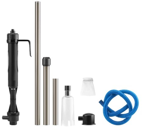 3 in 1 Kit di Cambiare Acqua Elettrico Acquario, Pulitore Acquario Elettrico con Sifone, Aspirapolvere per Cambiare L'acqua Rimuovere i Rifiuti Pulire, per Acquari di Piccoli Medio e Grande
