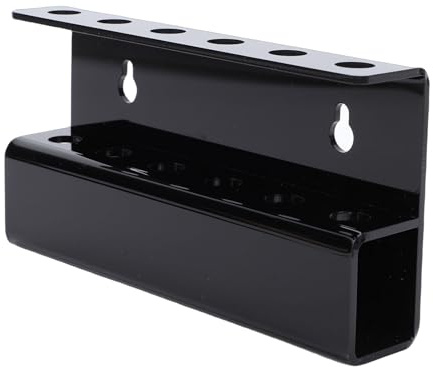 Fabater Soporte para Dardos, Estante de Almacenamiento Acrílico Montado en la Pared con Capacidad para 6 Dardos con Fundas Protectoras para de Punta Suave de Acero (Black)