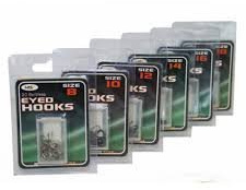 Barbless eyed coarse fishing hooks size 8,10,12,14,16,18 (12)