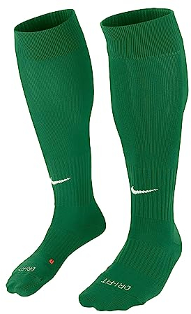 Nike Unisex Classic Ii Cushion Fussball Socken, Mehrfarbig (Pine Green / White), M EU