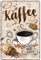 schilderkreis24 – Blechschild Kaffee Spruch “Kaffee“ Deko Schild Metallschild Espresso Cafe Restaurant Bar Cafeteria Bistro Geschenkidee Retro Küche Geschenk Geburtstag Weihnachten 20x30 cm