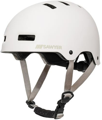 Sawyer Bikes - Casco Deportivo Ajustable (Blanco, S)