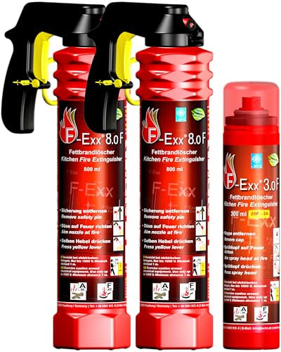 F-Exx® Schaum Feuerlöscher Sparpaket 2X F-Exx® 8.0 F, 1x F-Exx® 3.0 F
