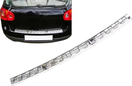 Paraurti Posteriore Compatibile con VW Golf 5 V Hatchback Limo - Tra 2003-2008 Acciaio Inox Cromato Protezione per Bordo del Baule Di Carico