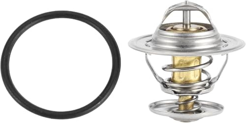 044121113 Thermostat Kühlmittel 87°C Kühlwasserthermostat mit Dichtung Ersatz für A3 A4 Golf I II III IV V Plus Polo Passat B1 B2 B3 B4 Transporter T3 T4 T5 New Beetle 032121113 03G121113A 068121113D
