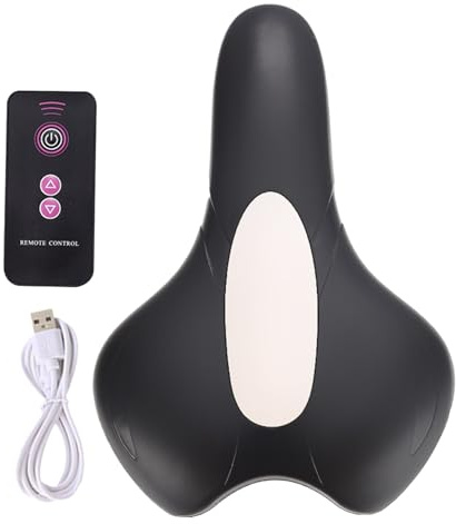 Pelvic Floor Exerciser, Butt Muscle Massage Repair Cushion, 4-Levels Remote Control Portable Hip Trainer for Rehabilitation Fitness Pilates Yoga Gym Postpartum Bedroom Travel