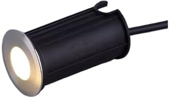 eufeifeiegds 1W 3W Vattentät LED-grävbelysning utomhus mark trädgård gång golv nedgrävd gård spot landskap IP68 DC12V AC220V 110V(Natural white 4000K,1W DC12V 42MM)