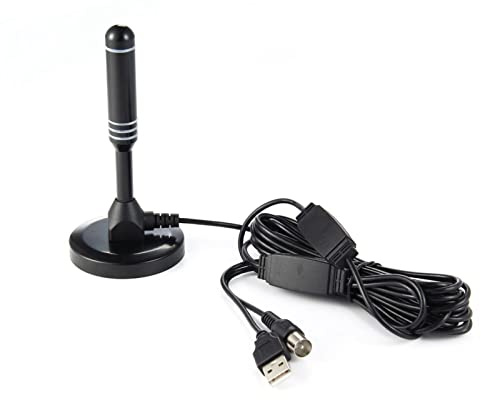 Dioche Digital TV-antenn Inomhus HDTV-antenn 4K 1080P Tunn Ljus Magnetisk Bas för Hemresor Tålig TPE-material 16,4 Fot