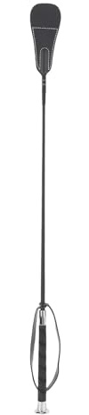 Generic Ridsportdressyrpiska Långvarigt Material Vacker Design för Handflätad Ridning 68 Cm för Ryttare och Tränare (Svart)