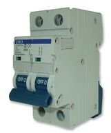 Disjoncteur bipolaire 2P - 40A - 10kA - courbe D - À vis - IMO