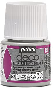 Pébéo Deco Peinture 45 ml Brillant Gris Moyen 092146