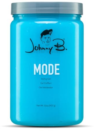 JOHNNY B. Mode Professional Hair Styling Gel, Long Lasting, Alcohol-free, No-flake formula