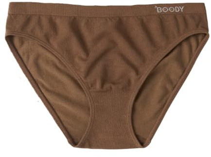 Boody | Women's Classic Bikini Briefs | Organic Bamboo Underwear | Seamless Knickers | Nude 6 | Large | 1 Pack