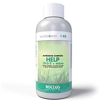 Bottos I Help 1 KG - Engrais de maintien et d'enrichissement, micro-éléments cuivre et fer, convient pour chaque gazon