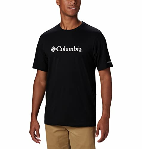 Columbia CSC Basic Logo Short Sleeve, Maglietta A Manica Corta Uomo, Black, L