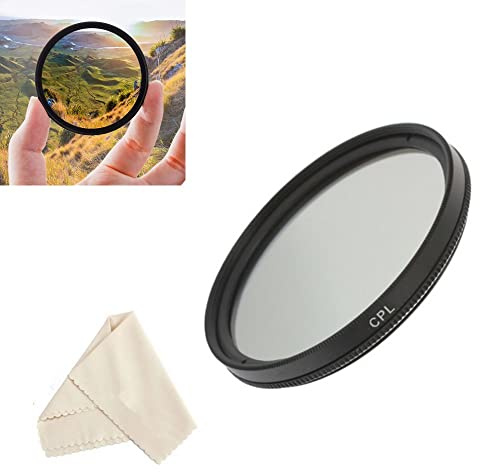 CPL-Filter, 62 mm, ultradünn, HD, zirkularer Polarisationsfilter für Panasonic Lumix DMC-FZ1000, DMC-FZ1000 Mark II Kamera