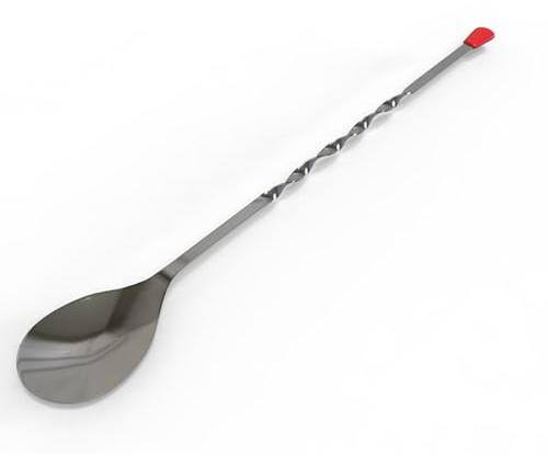 Rattleware 11 Twist Bar Spoon – Stainless Steel Long Handle Cocktail Mixing Spoon with Twisted Stem – Professional Bartender Stirring Spoon for Drinks, Coffee, Tall Glasses & Shakers
