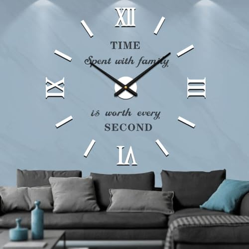 Vangold Orologio da parete di design per anziani (colore bianco)