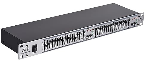 Btuty EQ-215 Égaliseur Double Canal 15-Bandes 1U Montage en Rack Égaliseur Graphique Stéréo 2 Canaux