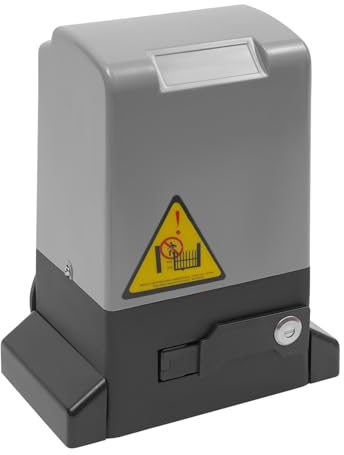 Elektrischer Schiebetorantrieb 600kg Automatischer Schiebetoröffner Toröffner Türöffnermotor mit Fernbedienung Nylonzahnstangen