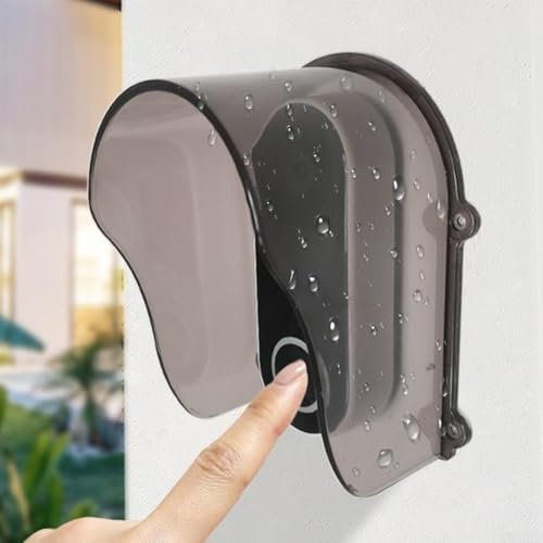 Smart Video Doorbell Rain Cover, Waterproof Outdoor Doorbell Cover, Rain Cover For Access Control Keypad, Plastic Access Control Rain Cover Sun Shade