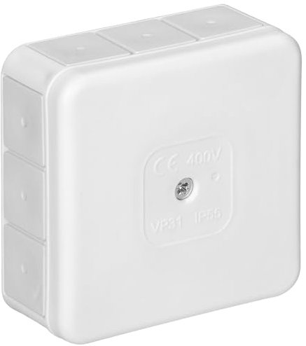 Miratic Boite de Derivation Etanche Exterieur IP55 avec 12 presse-étoupes en caoutchouc Boite de Derivation Encastrable et En Saillie Haute Qualité et Résistance aux Intempéries (blanc)