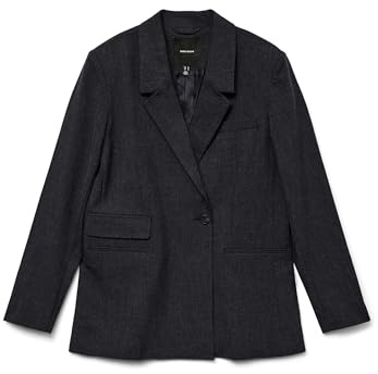 VERO MODA Vmbestie LS Regular Blazer Noos, Grigio Scuro mélange, 42