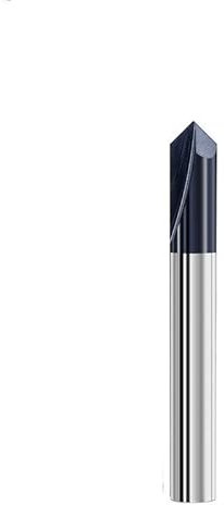 Chamfer End Mill 90 Degrees 2-12mm 2 Flute Chamfer Cutter Chamfer Router Bit Carbide End Mill CNC Machine Milling Cutter(1pc,D6xD6x50Lx90Degree)