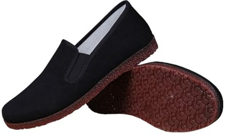 Yummsion Chaussures Traditionnelles,Kung Fu Tai Chi Arts Martiaux Chaussures,Chaussures Chinoises Traditionnelles Beijing Kung Fu,Unisexe,Léger,Souple,Les Arts Martiaux,Kung fu,Noir