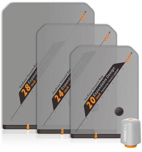 Vacbird Vacuum Storage Bags, 20 Pack Reusable Space Saver Bags with Wireless Electric Air Pump for Clothes,Travel