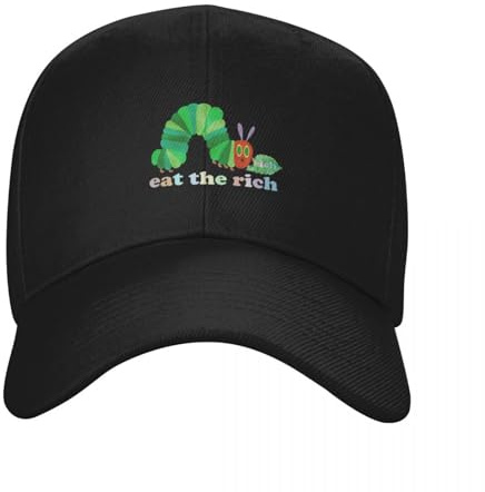 Funny Eat The Rich Caterpillar Gorra de béisbol Sombrero Hombre Capucha Snapback Gorra Niño Mujer