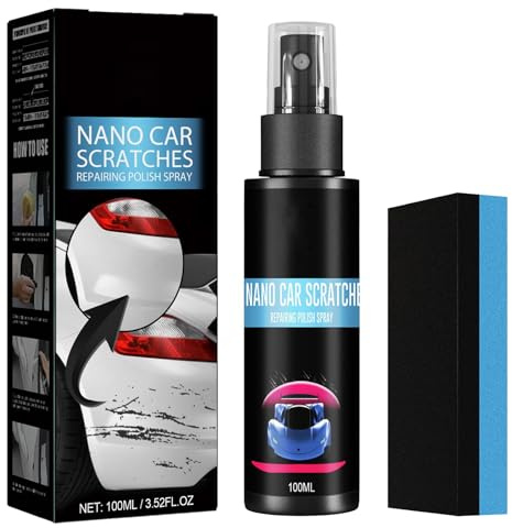 Spray per la Riparazione dei Graffi per Auto,2026 Rimuovi Graffi Auto,Pasta Abrasiva per Carrozzeria,Ripara Graffi Auto, per Vernice Dell'auto Rimozione dei Graffi Dell'auto Pulizia,100ml